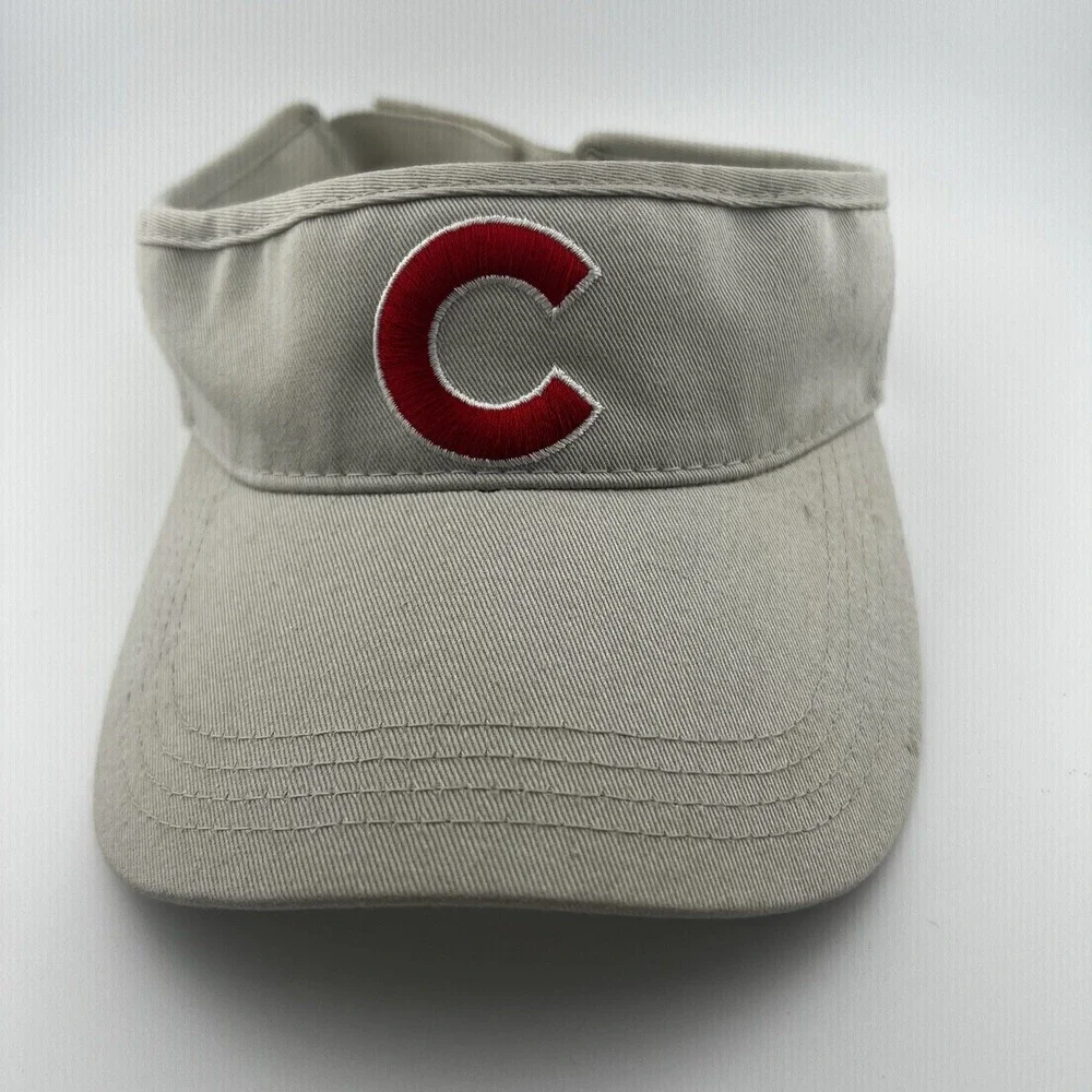 Chicago Cubs Visor Khaki Adjustable American Needle MLB Baseball Hat